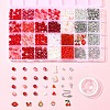 DIY Alloy Enamel & Glass & CCB Plastic Bracelets Jewelry Making Kits DIY-FS0007-51-7