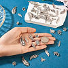 100Pcs 10 Styles Tibetan Style Alloy Pendants TIBE-TA0001-34-7