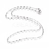 Non-Tarnish 304 Stainless Steel Cable Chain Necklaces NJEW-F265-A-P-1