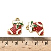 304 Stainless Steel Enamel Pendants STAS-L300-012G-12-3