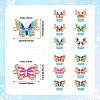 48Pcs 12 Styles Alloy Enamel Connector Charms ENAM-TA0001-59-3