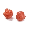 Synthetic Coral Carved Beads CORA-H003-01B-25-2
