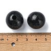 Wood Large Hole European Beads WOOD-D027-01B-3