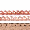 Anti-Tarnish Electroplate Glass Beads Strands GLAA-N064-10mm-10-4