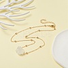 Natural Quartz Crystal Stone Pendant Necklace for Women NJEW-JN03781-02-5