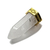 Natural Quartz Crystal Pointed Pendants STAS-K273-03G-05-2
