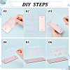 2 Sets 2 Colors Acrylic Earring Display Stands EDIS-FG0001-61-4