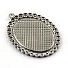 Tarnish Resistant Pendant Cabochon Settings STAS-Q194-16-3