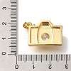 Rack Plating Brass Micro Pave Cubic Zirconia Pendants X-KK-I720-21G-3