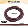 Braided Leather Cord with Core WL-CL0001-01C-2