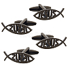 2 Pairs Stainless Steel Cufflinks AJEW-FH0006-22B-1