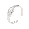 Non-Tarnish 304 Stainless Steel Open Cuff Rings for Women LS-RJEW-C095-07P-1