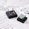Square PU Leather Mineral Crystal Display Stands AJEW-WH0342-65A-5