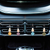 6Pcs 6 Colors Star Wood & Lava Rock Felt Car Air Vent Clips HJEW-DR00042-6