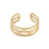 12Pcs Ion Plating(IP) 304 Stainless Steel Open Cuff Rings RJEW-G312-03G-3