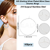 100Pcs 316 Surgical Stainless Steel Wine Glass Charms Rings STAS-BBC0005-97D-2