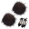 Faux Mink Fur Shoes Buckle Clip AJEW-WH0248-670C-1