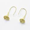 Brass Earring Hooks KK-K186-76C-RS-2