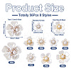 56Pcs 8 Styles Plastic & Resin Cabochons FIND-TA0008-28-4