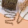 Iron Paperclip Chains CH-R026-19x8mm-AB-NF-4
