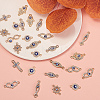 50Pcs 10 Style Alloy Links PALLOY-CJ0001-166-6