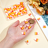 50Pcs Opaque Resin Cabochons CRES-ME0001-04-3