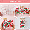 8Pcs 8 Styles PVC Plastic Waterproof Decorative Sticker Labels DIY-SP0004-93D-4