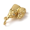 Brass Micro Pave Cubic Zirconia Pendants KK-P308-52G-2