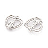 Alloy Rhinestone Pendants FIND-N008-29P-2