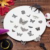 45pcs 15 styles Halloween Alloy Enamel & Tibetan Style Pendants ENAM-AR0001-56-5