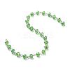 Handmade Electroplate Glass Beaded Chains AJEW-JB00529-08-2