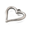304 Stainless Steel Pendants STAS-Q362-05B-P-2