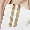 Brass Stud Earrings for Women EJEW-U050-01G-2