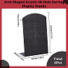 Arch Shaped Acrylic 48-Hole Earring Display Stands EDIS-WH0016-058A-2