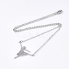 Non-Tarnish 201 Stainless Steel Pendant Necklaces LS-NJEW-T009-JN110-1-40-2