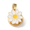 Rotatable Brass Enamel Pendants LS-KK-P320-04A-G-1