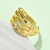Brass Adjustable Cuff Rings RJEW-V009-05G-3