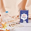 Wood Beads Dangle Earrings DIY Making Kit DIY-SC0017-64-7