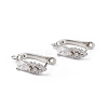 Brass Teardrop Hoop Earring Findings LS-ZIRC-L097-055P-2