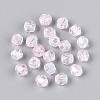 Transparent Spray Painted Glass Beads LS-EGLA-N018-4mm-11-2
