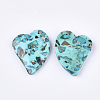 Assembled Synthetic Imperial Jasper and Turquoise Pendants G-S329-054A-2