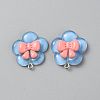 Transparent Resin Pendants for Hairpin Accessories RESI-WH0081-02A-1