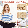 Wooden 2-Ring Loose Leaf Binder Postcard Phote Album Cover DIY-WH0547-028-3