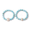 Summer Beach Natural Shiva Eye Shell Bead Bracelets BJEW-JB10313-03-1