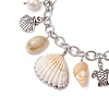 304 Stainless Steel Cable Chains Charm Bracelets BJEW-TA00585-3