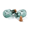 Square Glass Cork Bottles Ornament GLAA-D002-04H-2