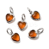 Brass Pave Cubic Zirconia Pendants KK-Z137-21P-01-1