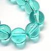 Baking Paint Transparent Glass Round Bead Strands DGLA-Q022-6mm-27-2