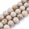 Natural Maifanite/Maifan Stone Beads Strands G-I187-6mm-01-5