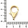Brass Clear Cubic Zirconia Lobster Claw Clasps X-KK-Z078-49C-G-3